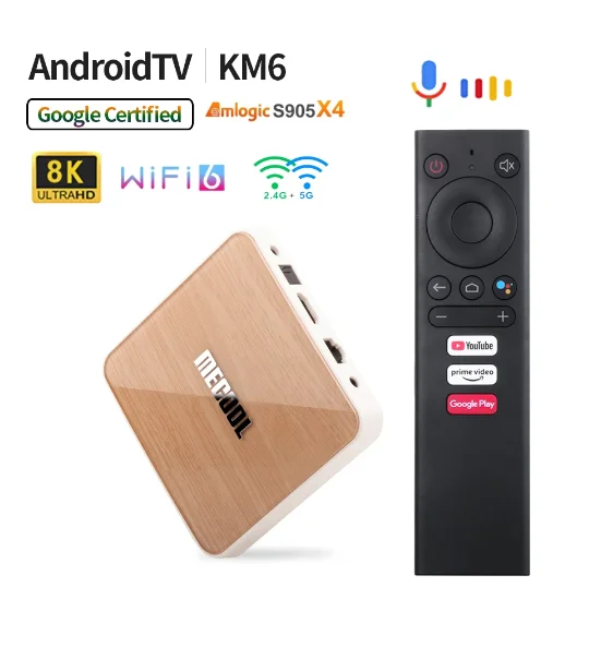 Mecool KM6 𷰽  TV ڽ, ȵ̵ 10, 4GB, 64GB,  6,   AV1, BT5.0, 1000M  ڽ, Mecool KM6, S905X4